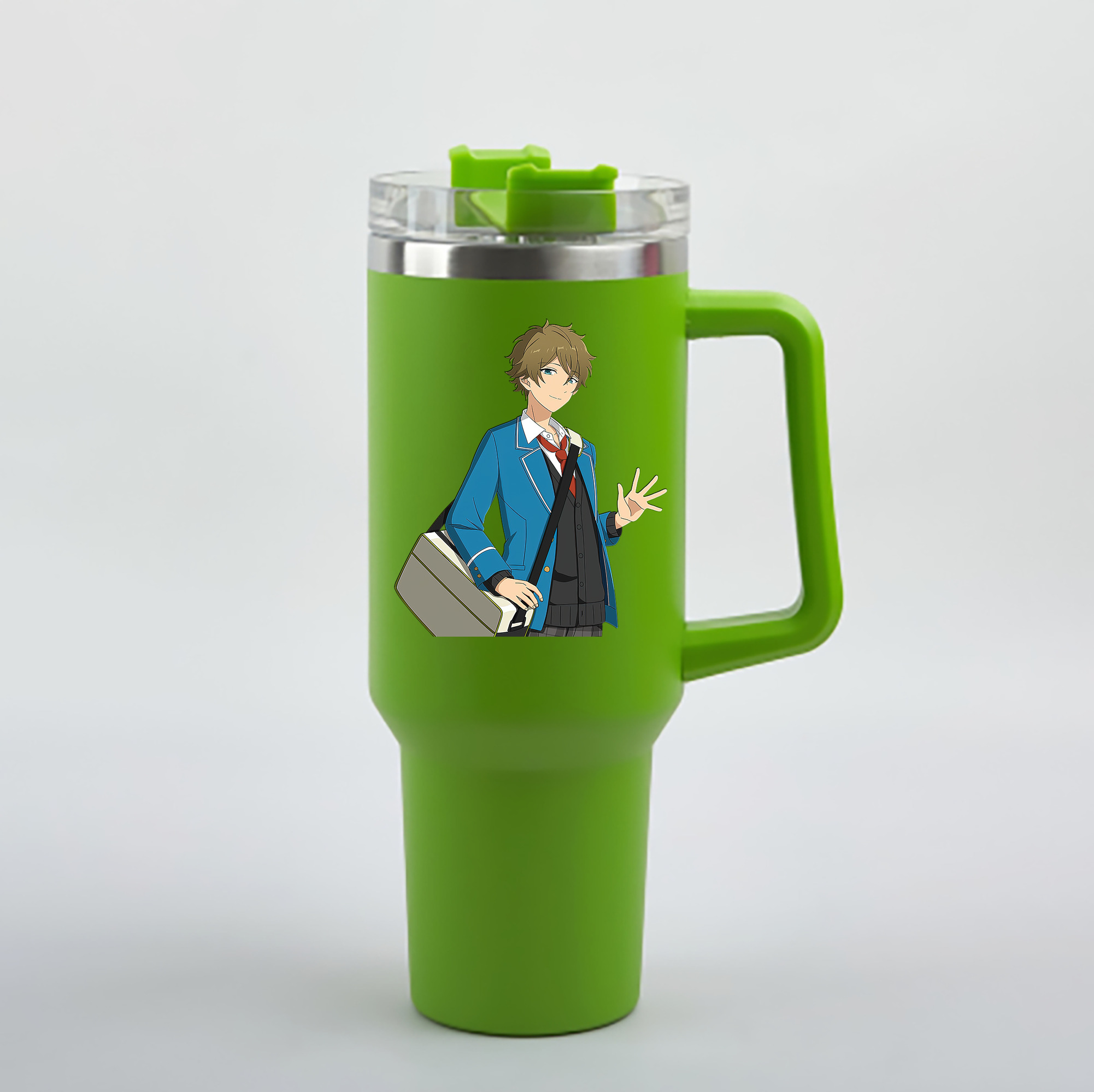 （画像用） あんさんぶるスターズ! Ensemble Stars 1200mL車用タンブラー - クリスタルステッカー（プラスチックストロー付き）